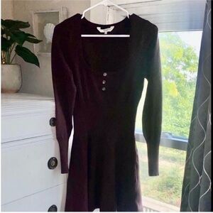 Brand New Long sleeve knit brown dress
